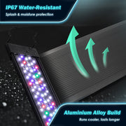 Dynamic Power Planted Aquarium LED Light Day Night Cycle Full Spectrum 36W 95cm