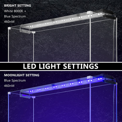 18W Aquarium Blue White LED Light for Tank 75-95cm V274-AQ-LED80-18W