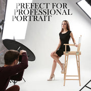 Director Movie Folding Tall Chair 76cm Beech WOOD HUMOR V274-FT-6015DC-WD