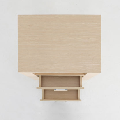 2X Bedside Table Side Storage Cabinet Nightstand Bedroom 2 Drawer 1 Shelf ZURI OAK V274-FT-BEDT-2DD07-WD2