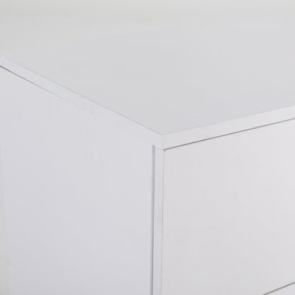 Bedside Table Side Storage Cabinet Nightstand Bedroom 2 Drawer Legs ETTA WHITE V274-FT-BEDT-2DD08-WH