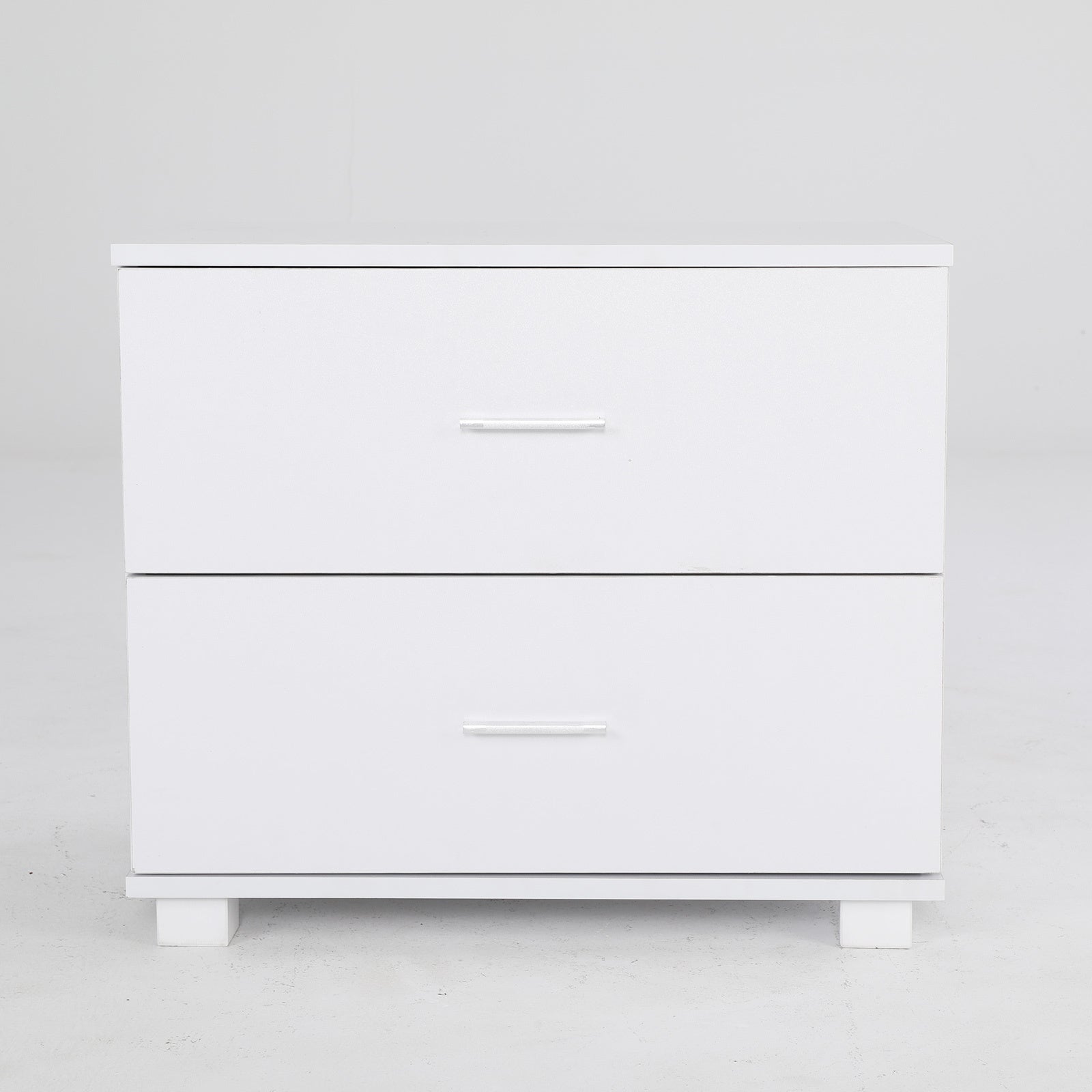 2X Bedside Table Side Storage Cabinet Nightstand Bedroom 2 Drawer Legs ETTA WHITE V274-FT-BEDT-2DD08-WH2