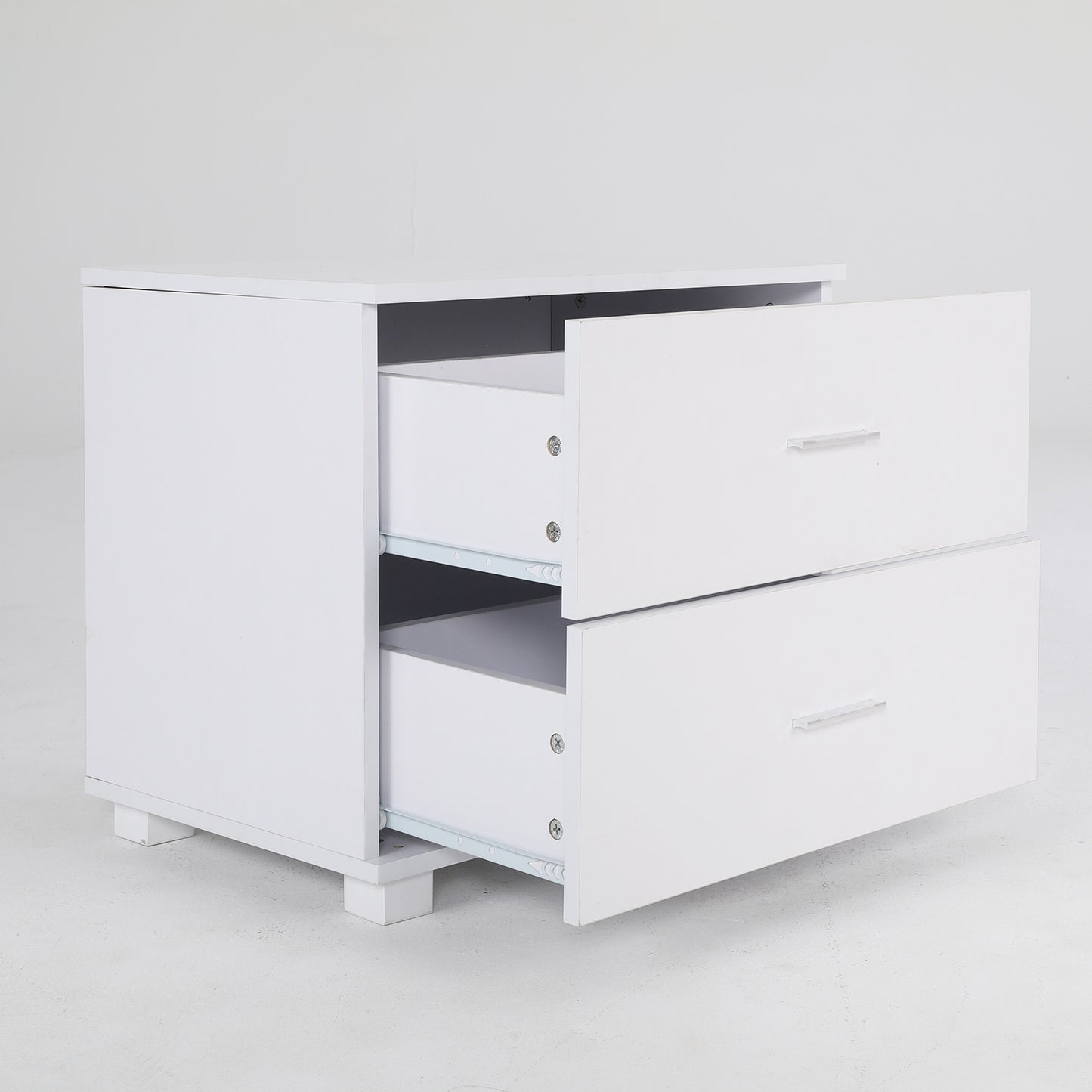 2X Bedside Table Side Storage Cabinet Nightstand Bedroom 2 Drawer Legs ETTA WHITE V274-FT-BEDT-2DD08-WH2