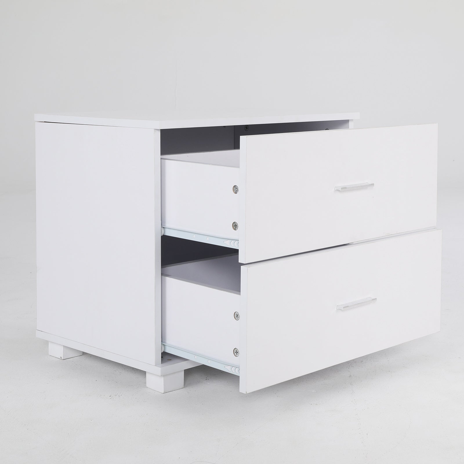 2X Bedside Table Side Storage Cabinet Nightstand Bedroom 2 Drawer Legs ETTA WHITE V274-FT-BEDT-2DD08-WH2