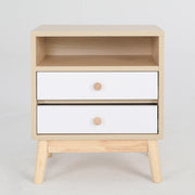 2X Bedside Table Side Storage Cabinet Nightstand Bedroom 2 Drawer ANYA OAK V274-FT-BEDT-2DD11-WD2
