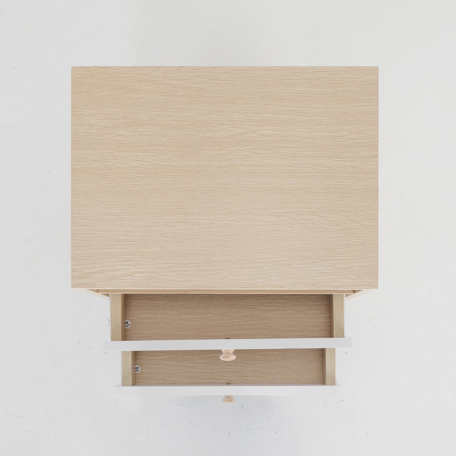 2X Bedside Table Side Storage Cabinet Nightstand Bedroom 2 Drawer ANYA OAK V274-FT-BEDT-2DD11-WD2