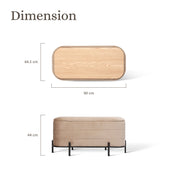La Bella Coffee Table Storage Ottoman - Velvet Blanket Box Bench DEMI - CAMEL BEIGE V274-FT-BL-241023KE-LBN