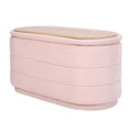 Coffee Table Storage Ottoman - Chenille Fabic Padded Blanket Box Bench CELIA - PINK V274-FT-BL-250105KE-PK