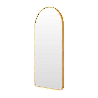 Wall Arch Mirror Arc Aluminum Frame Bathroom 50x100cm GOLD V274-FT-BM-ALUAC-GD50100