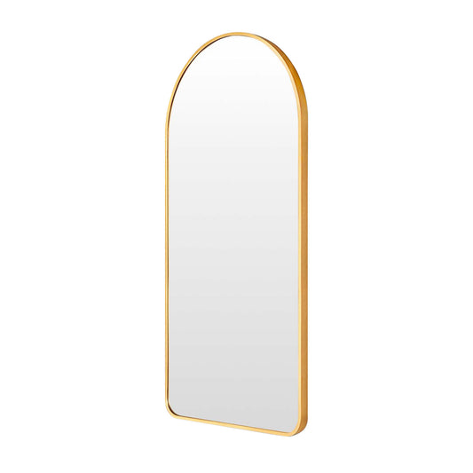 Wall Arch Mirror Arc Aluminum Frame Bathroom 50x100cm GOLD V274-FT-BM-ALUAC-GD50100