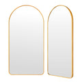 2 Set Wall Arch Mirror Arc Aluminum Frame Bathroom 50x100cm GOLD V274-FT-BM-ALUAC-GD50100-X2
