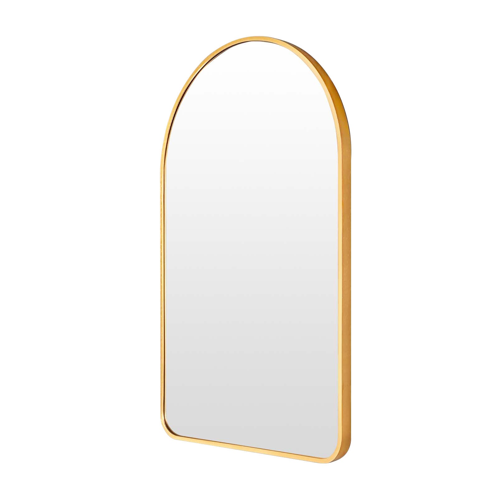 Wall Arch Mirror Arc Aluminum Frame Bathroom 50x80cm GOLD V274-FT-BM-ALUAC-GD5080
