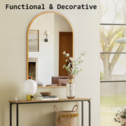 Wall Arch Mirror Arc Aluminum Frame Bathroom 50x80cm GOLD V274-FT-BM-ALUAC-GD5080