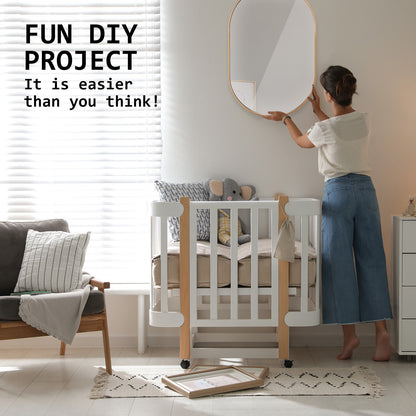 Wall Mirror Oval Aluminum Frame Bathroom 50x75cm GOLD V274-FT-BM-ALUOV-GLD5075