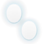 2 Set LED Wall Mirror Round Anti-Fog Bathroom 50cm V274-FT-BM-LEDR-50-X2