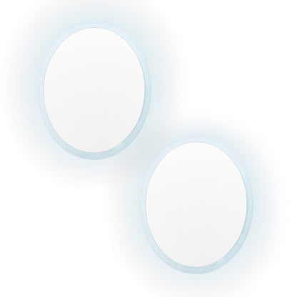 2 Set LED Wall Mirror Round Anti-Fog Bathroom 50cm V274-FT-BM-LEDR-50-X2