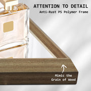 Wall Mirror Rectangular Frame Bathroom 70x90cm Antique Brown V274-FT-BM-PSSQ-AWD7090