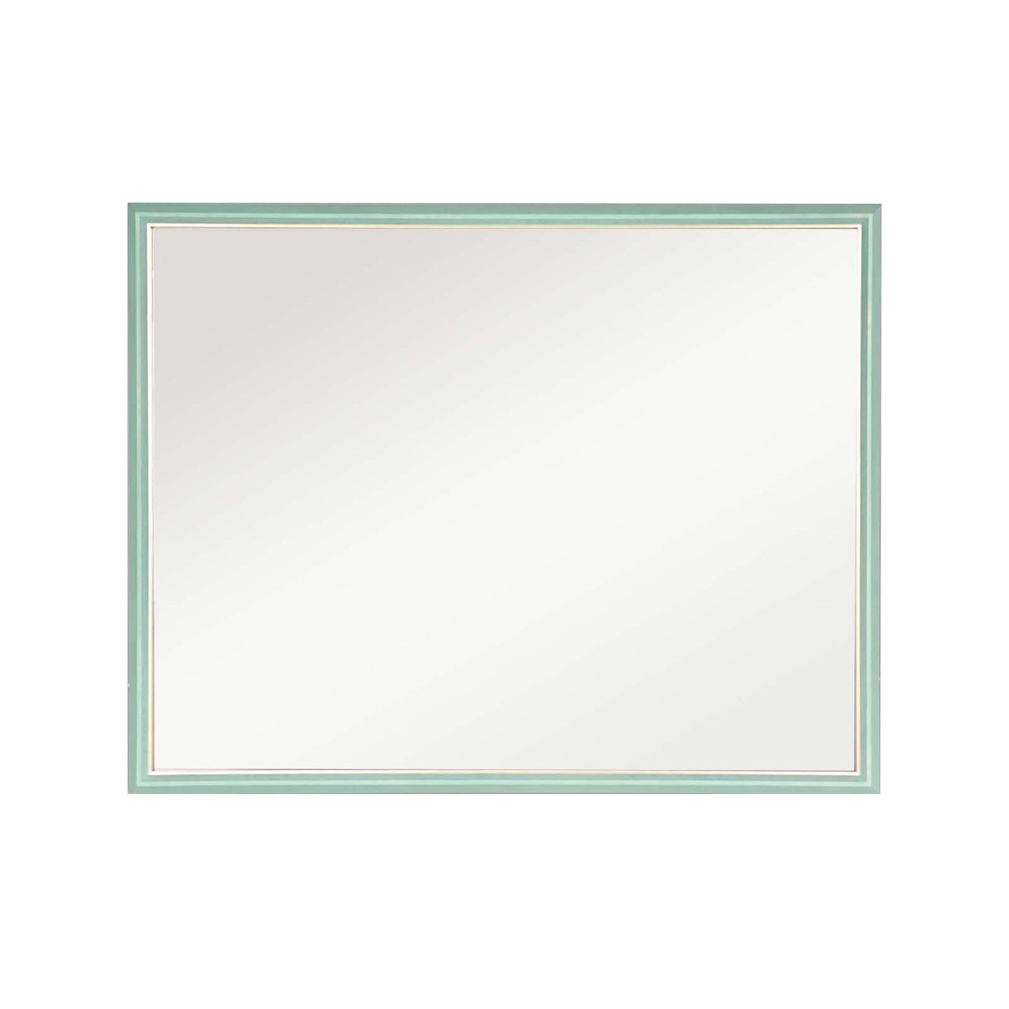 Wall Mirror Rectangular Frame Bathroom 70x90cm Turquoise V274-FT-BM-PSSQ-LB7090
