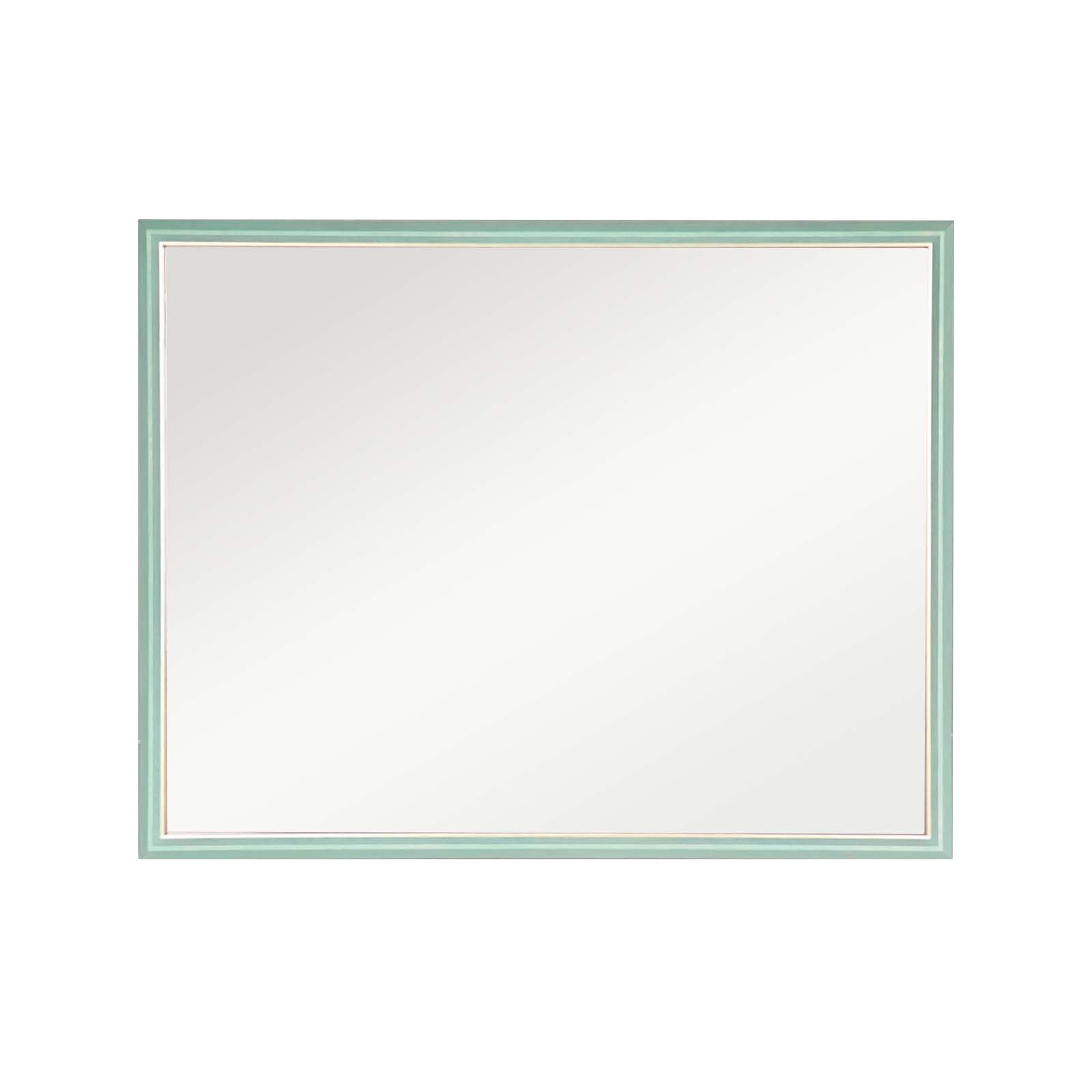 Wall Mirror Rectangular Frame Bathroom 70x90cm Turquoise V274-FT-BM-PSSQ-LB7090