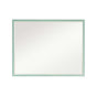 Wall Mirror Rectangular Frame Bathroom 70x90cm Turquoise V274-FT-BM-PSSQ-LB7090