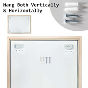 Wall Mirror Rectangular Frame Bathroom 70x90cm Turquoise V274-FT-BM-PSSQ-LB7090