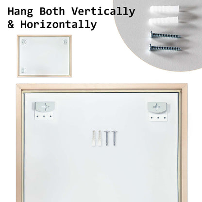 Wall Mirror Rectangular Frame Bathroom 70x90cm Turquoise V274-FT-BM-PSSQ-LB7090