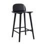 Wooden Bar Stool Dining Chair Ash Wood ELISE 65cm BLACK V274-FT-BSWO-LY038-BK