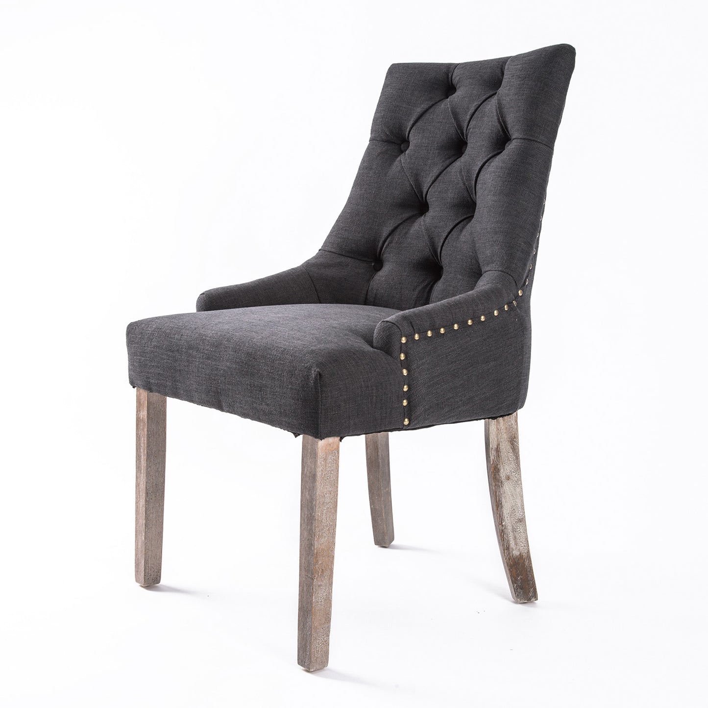 French Provincial Dining Chair Oak Leg AMOUR BLACK V274-FT-FC8443-BK1