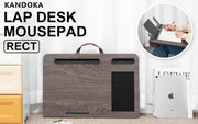 Lap Desk Laptop Stand Phone Tablet Holder Mousepad Cushioned Lapdesk IRON GREY OAK V274-FT-GO27-LD-IGO