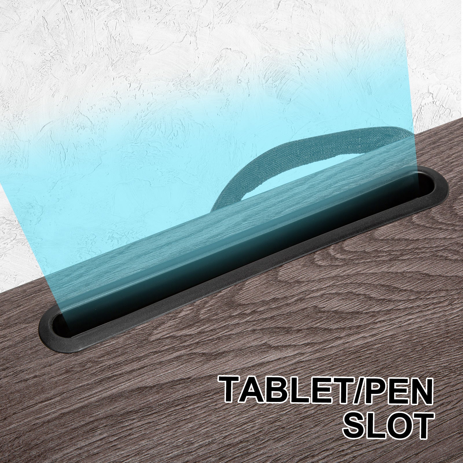 Lap Desk Laptop Stand Phone Tablet Holder Mousepad Cushioned Lapdesk IRON GREY OAK V274-FT-GO27-LD-IGO