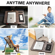 Lap Desk Laptop Stand Phone Tablet Holder Mousepad Cushioned Lapdesk IRON GREY OAK V274-FT-GO27-LD-IGO