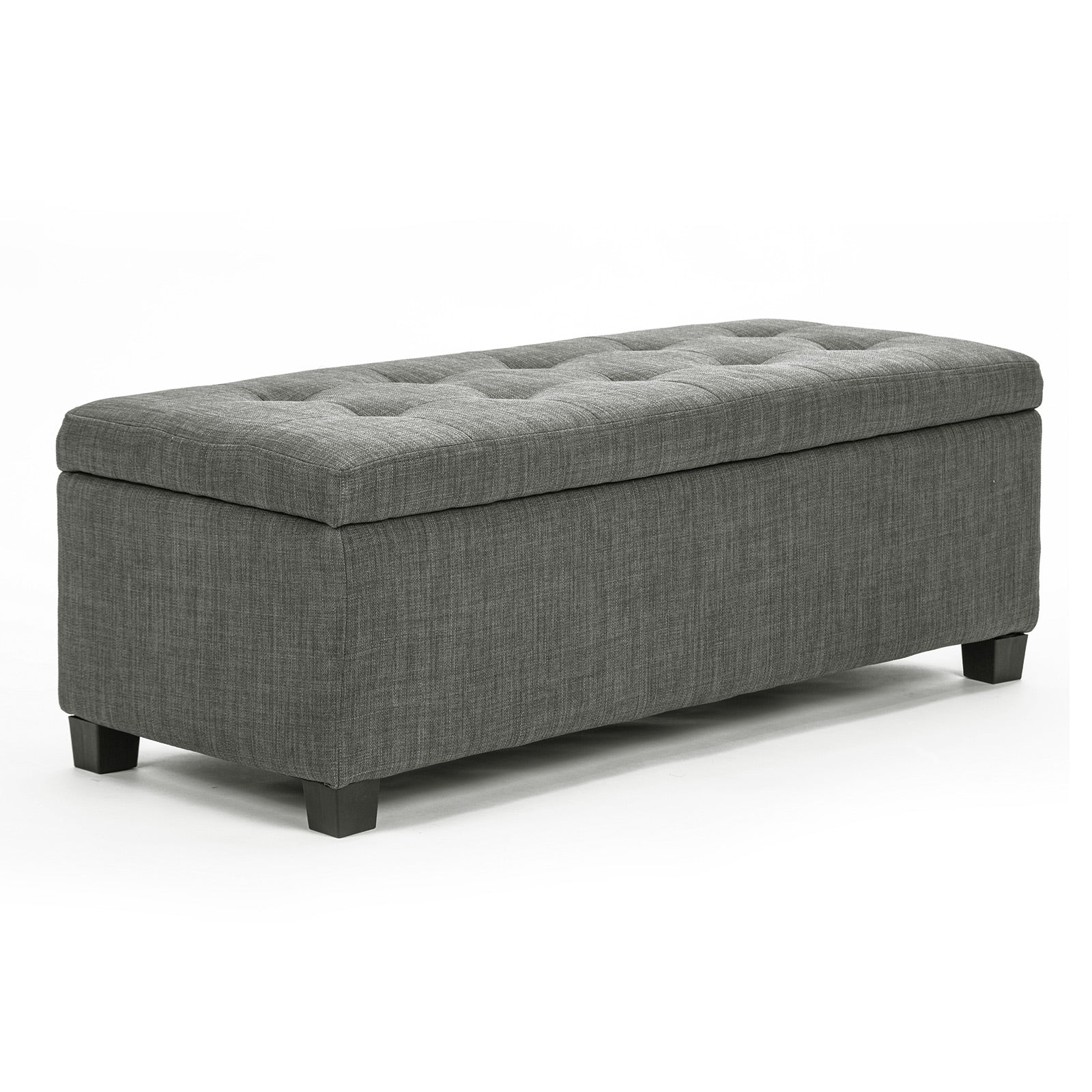 Storage Ottoman Stool 102cm Fabric DARK GREY V274-FT-GQ003-DGY