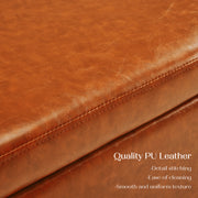 Storage Ottoman Stool Bench Seat 97cm PU Leather BROWN V274-FT-GQ104-BN