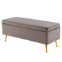 Storage Ottoman Stool Bench Seat 110cm Velvet GREY V274-FT-GQ171-GY
