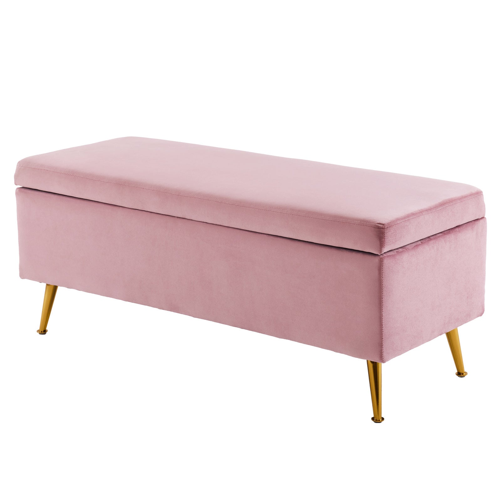Storage Ottoman Stool Bench Seat 110cm Velvet PINK V274-FT-GQ171-PK