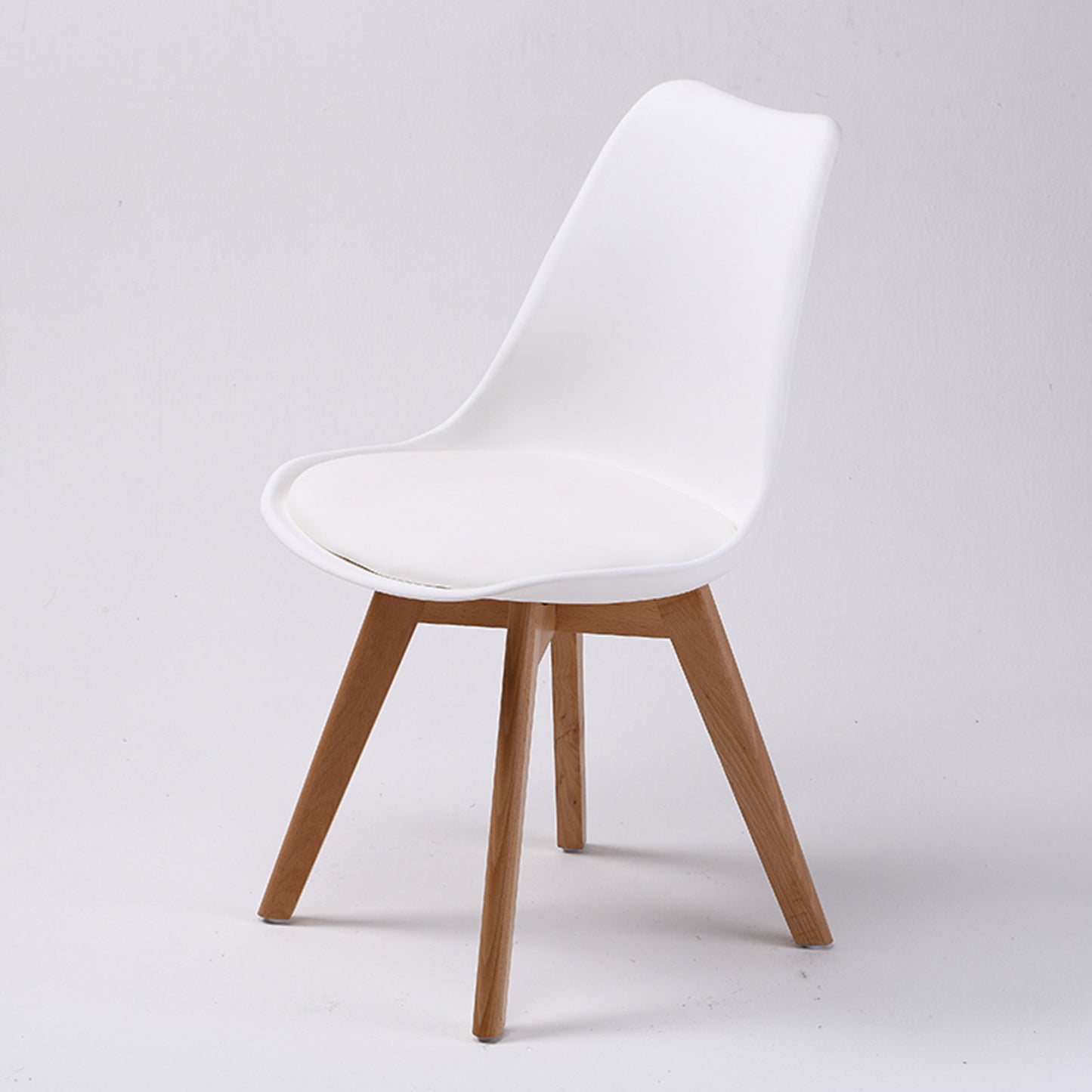 2X Retro Dining Cafe Chair Padded Seat WHITE V274-FT-J900-WH2