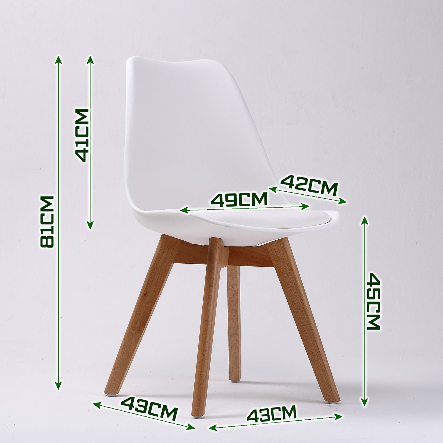 2X Retro Dining Cafe Chair Padded Seat WHITE V274-FT-J900-WH2