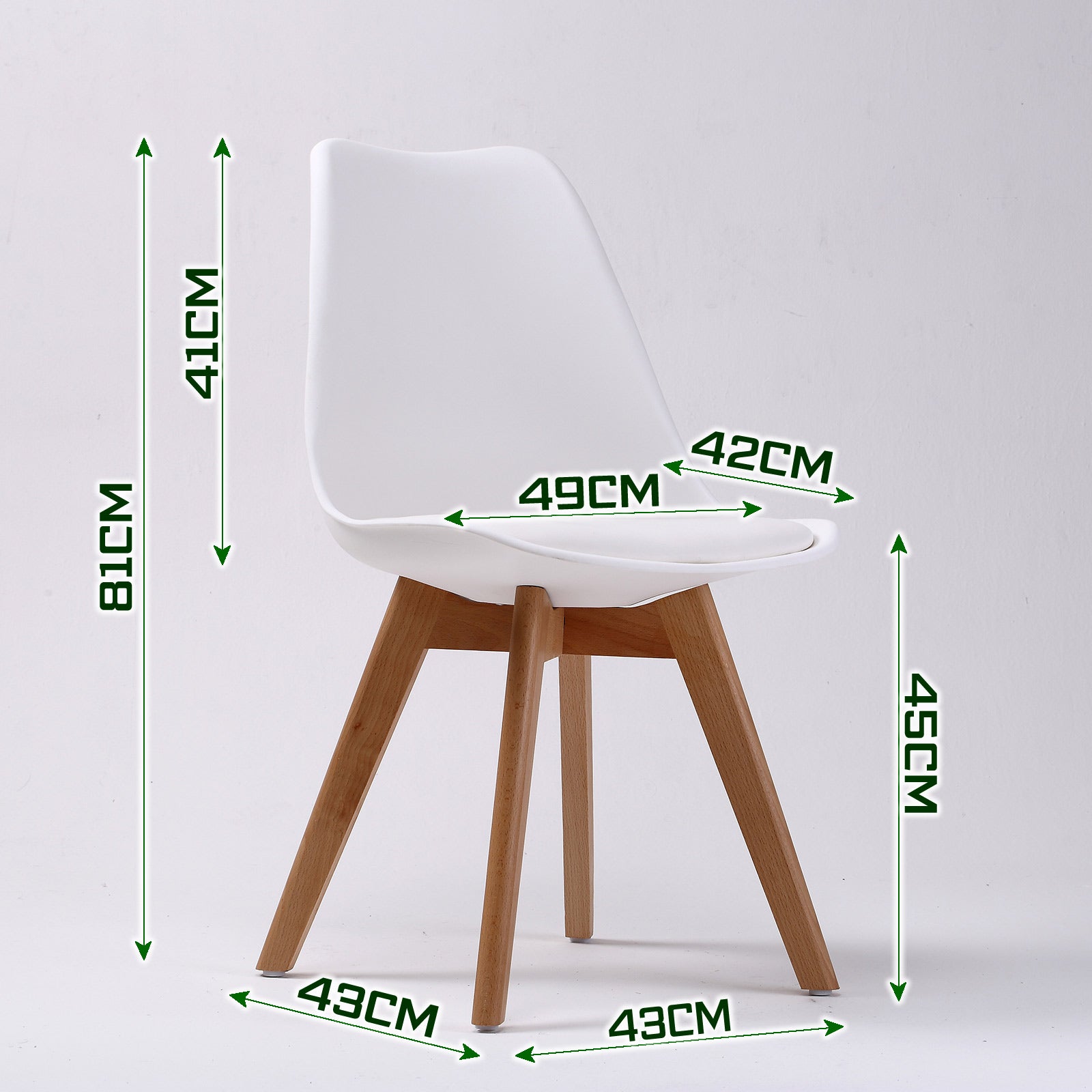 2X Retro Dining Cafe Chair Padded Seat WHITE V274-FT-J900-WH2