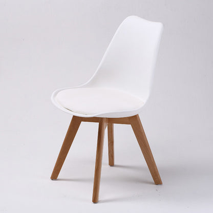 4X Retro Dining Cafe Chair Padded Seat WHITE V274-FT-J900-WH4