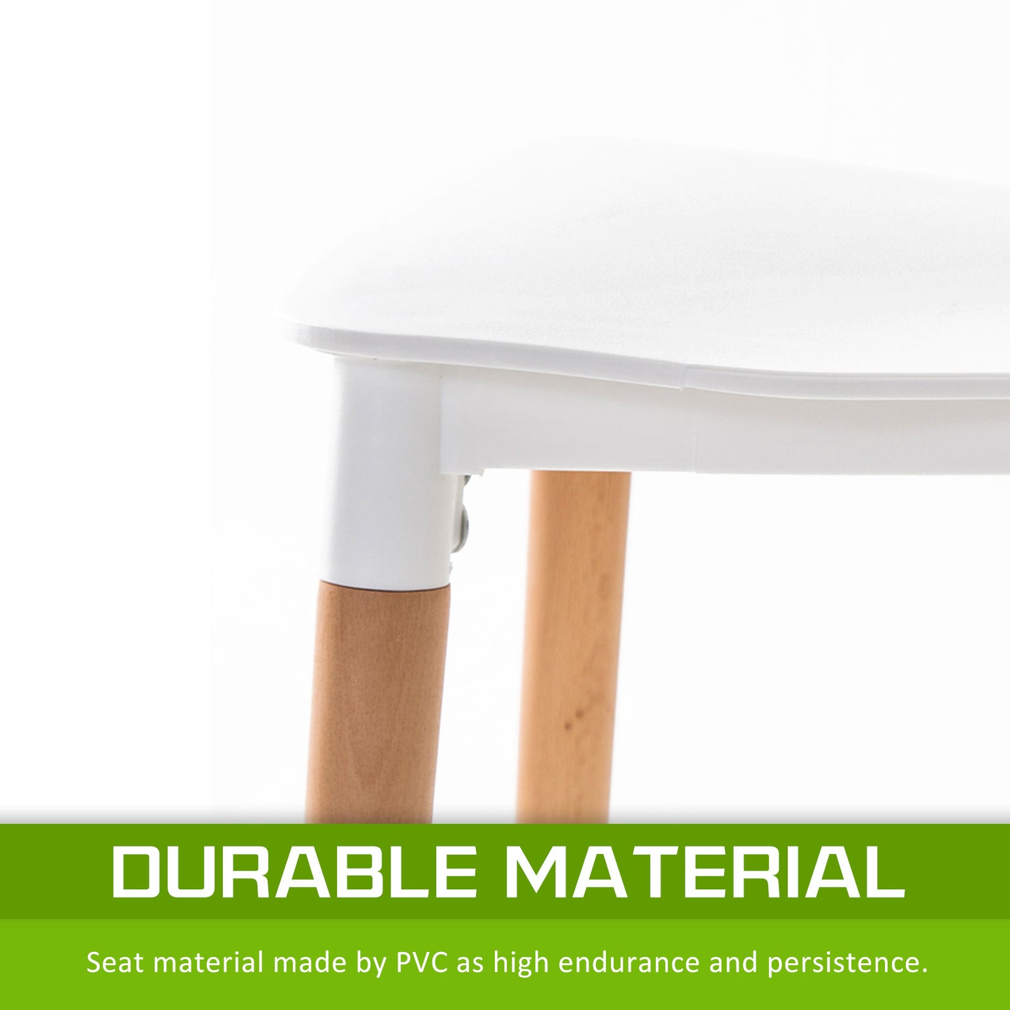 4X Retro Belloch Stackable Dining Cafe Chair WHITE V274-FT-J919-WH4