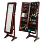 Mirror Jewellery Cabinet Storage Organiser LUVO 146cm WALNUT V274-FT-MJ316B