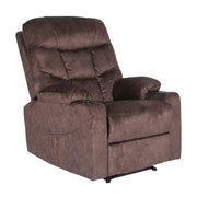 8-Point Electric Massage Recliner Chair - Leathaire Lounge Sofa Armchair AVERY BROWN V274-FT-MRC-6115LTH-BN
