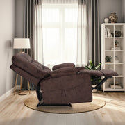 8-Point Electric Massage Recliner Chair - Leathaire Lounge Sofa Armchair AVERY BROWN V274-FT-MRC-6115LTH-BN