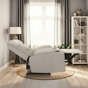 8-Point Electric Massage Recliner Chair - PU Leather Lounge Sofa Armchair CELINA CREAM V274-FT-MRC-6175PU-CR