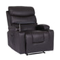 8-Point Electric Massage Recliner Chair - PU Leather Electric Lounge Sofa Armchair HARLOW BROWN V274-FT-MRC-6175PU-DBN