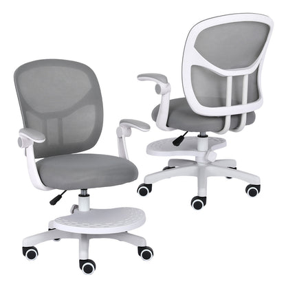 Kids Desk Chair - Children Office Study Seat with Footrest NOVA - Grey V274-FT-OC-2611F-FGY