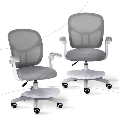 Kids Desk Chair - Children Office Study Seat with Footrest NOVA - Grey V274-FT-OC-2611F-FGY