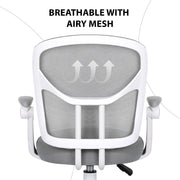 Kids Desk Chair - Children Office Study Seat with Footrest NOVA - Grey V274-FT-OC-2611F-FGY