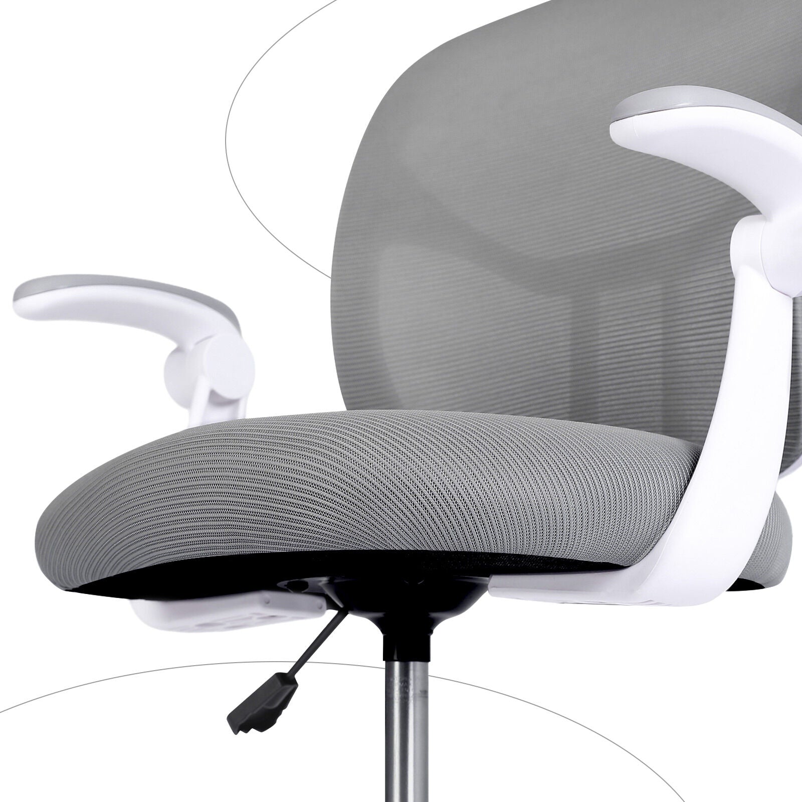 Kids Desk Chair - Children Office Study Seat with Footrest NOVA - Grey V274-FT-OC-2611F-FGY