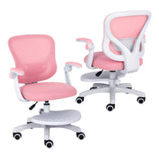 Kids Desk Chair - Children Office Study Seat with Footrest CILO - Pink V274-FT-OC-2615-FPK